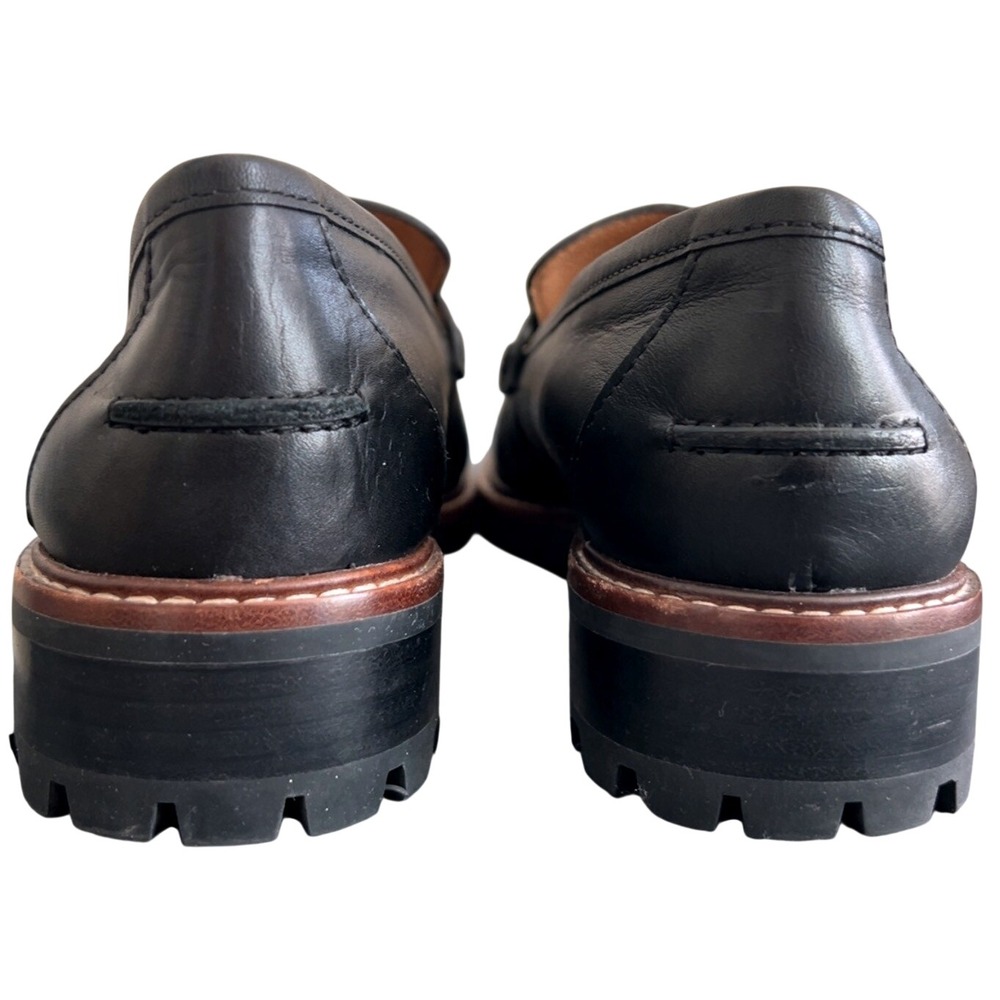 Madewell The Corrinne Lugsole Leather Loafer | Color: True Black | SZ: 7 - Picture 5 of 10